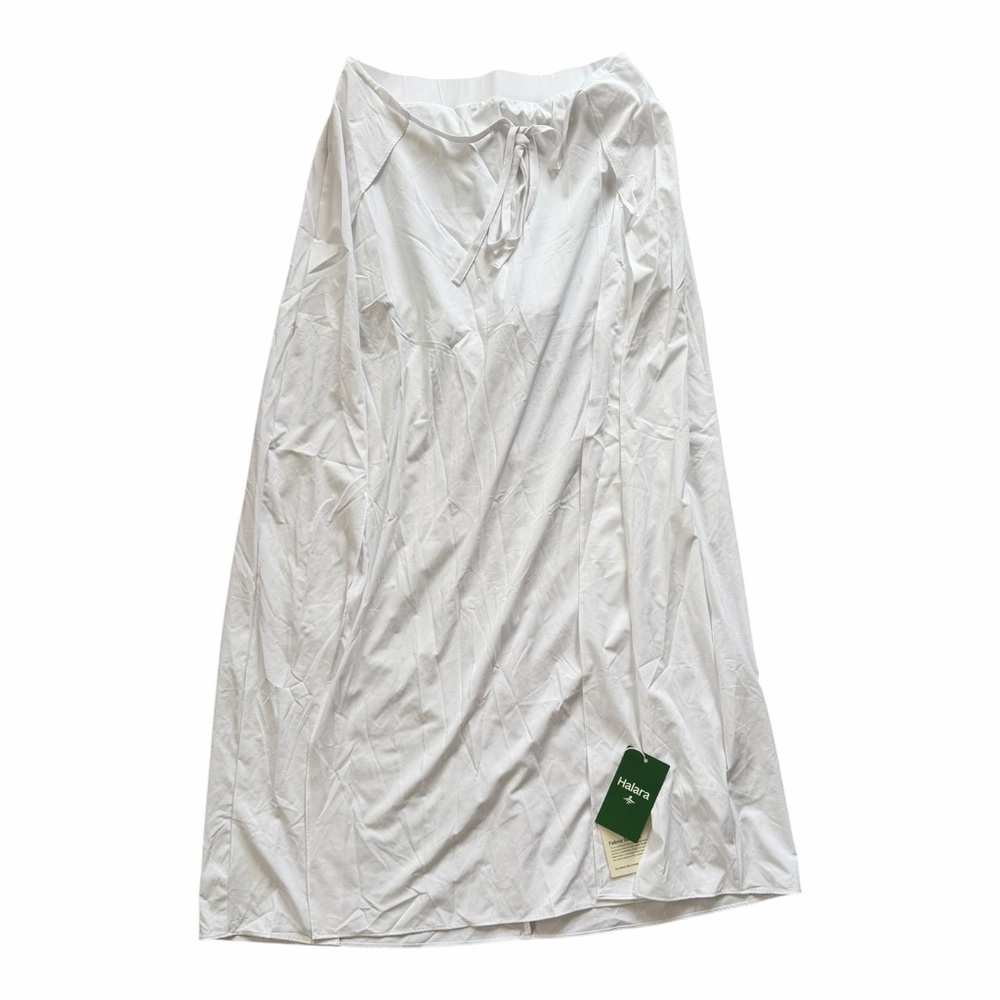 Halara Breezeful High Waisted Tie Front Flowy 2-in-1 Maxi Quick Dry Casual Skirt - Picture 14 of 14